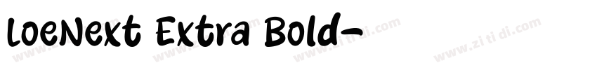 LoeNext Extra Bold字体转换